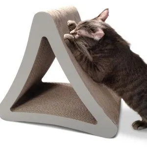 pet fusion 3 sided vertical cat scratching post