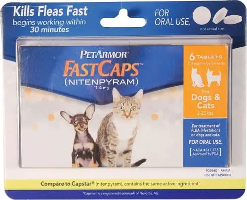 Fastcaps best oral flea treatment for cats